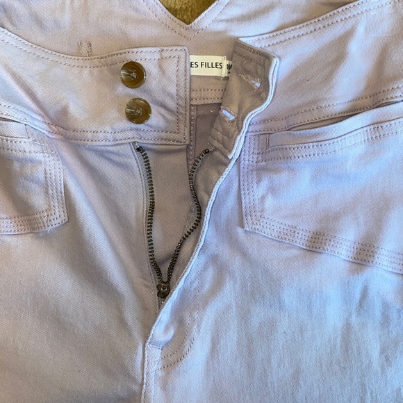 Avec Les Filles Lavender Paper Bag pants/Trousers - Picture 12 of 15
